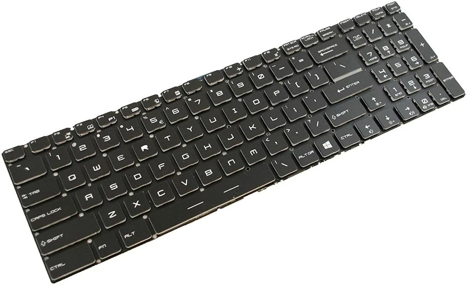 New MSI GT72VR 7RE Dominator Pro Keyboard English US UI Backlit Crystal Key