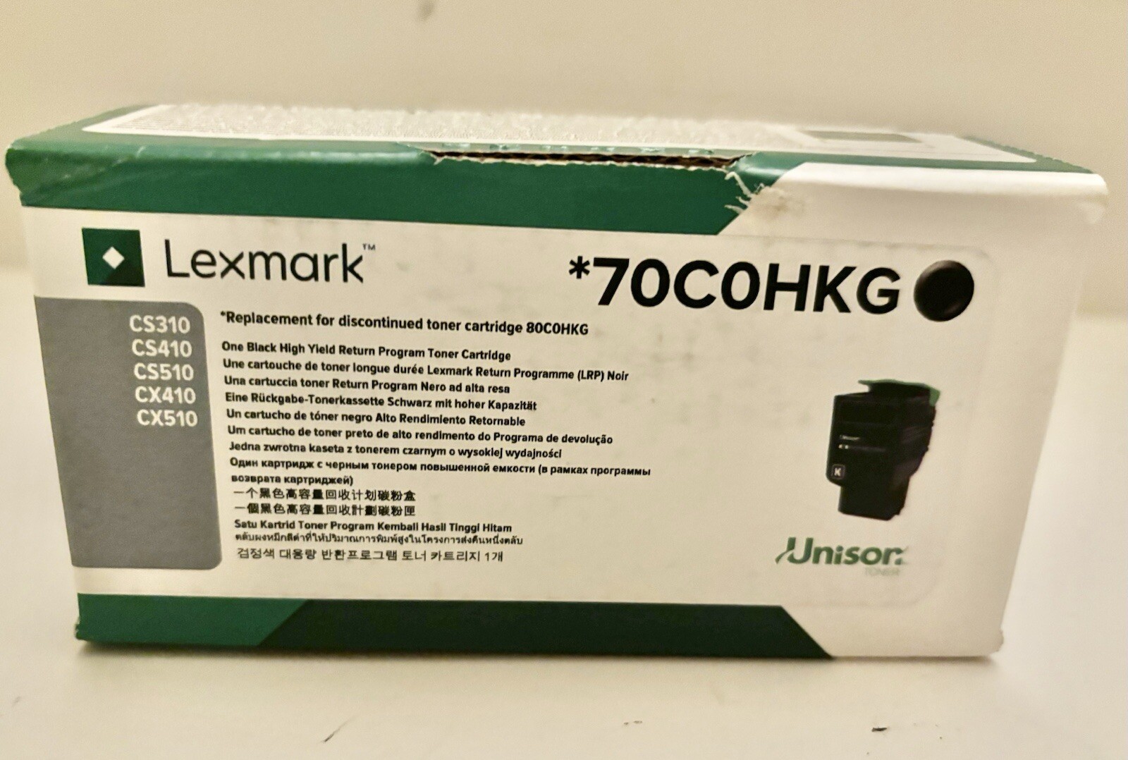 Lexmark 700KG Toner Ctg 70C0HKG, Black for Lexmark CS-310