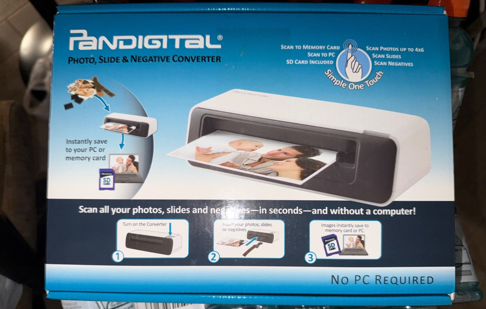 New Pandigital Personal Photo Scanner Converter 8.5 x11 No PC Required