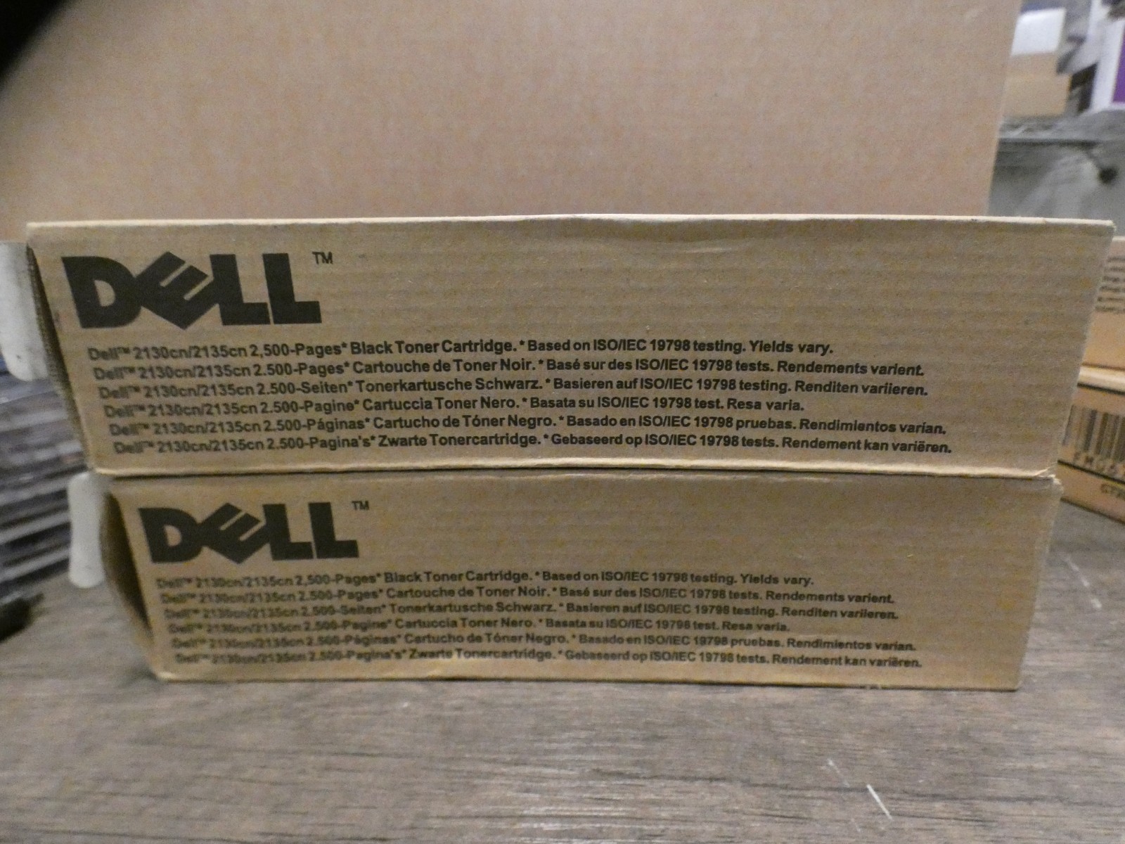 FM064 Dell 2130CN/2135CN 2500-PAGES BLACK Toner Cartridges CT201180 0FM064 x 2