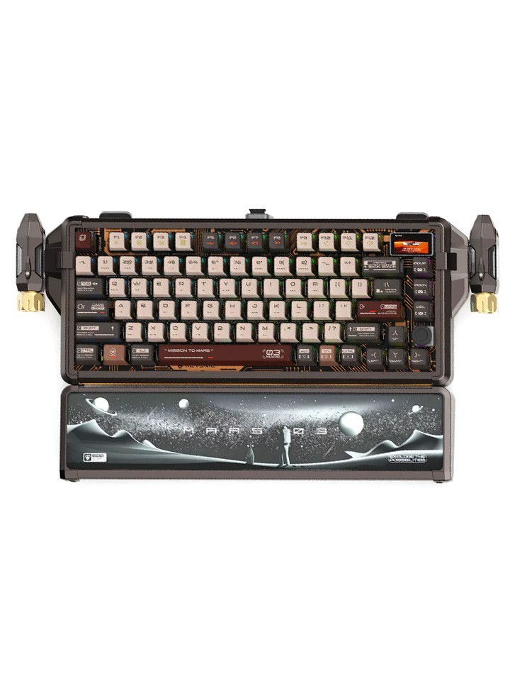 Mars 03 Wireless Custom Mechanical Keyboard  Gateron switch wired and wireless