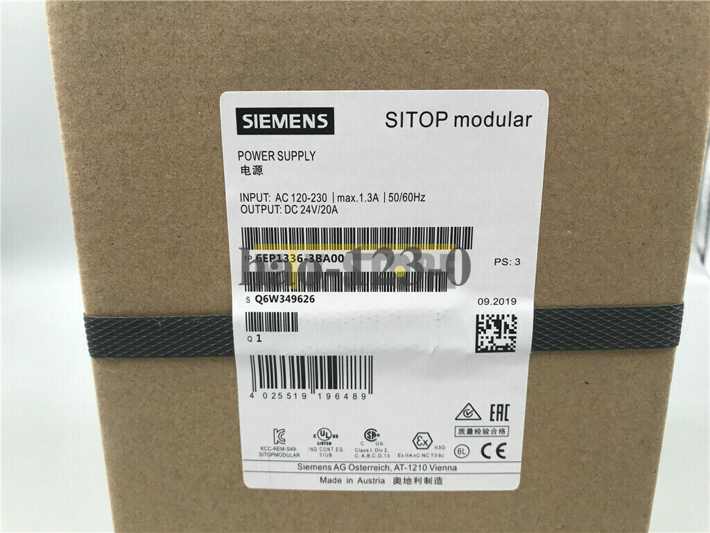 New Siemens 6EP1336-3BA00 6EP 1336-3BA00 SITOP power module One year warranty