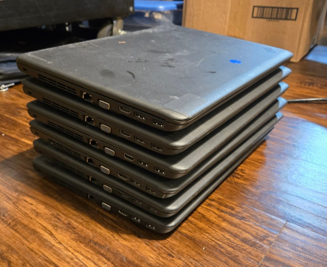 *READ* LOT OF 6 Lenovo ThinkPad E550 Laptop Intel i3-4005U 8GB RAM 500GB Charger