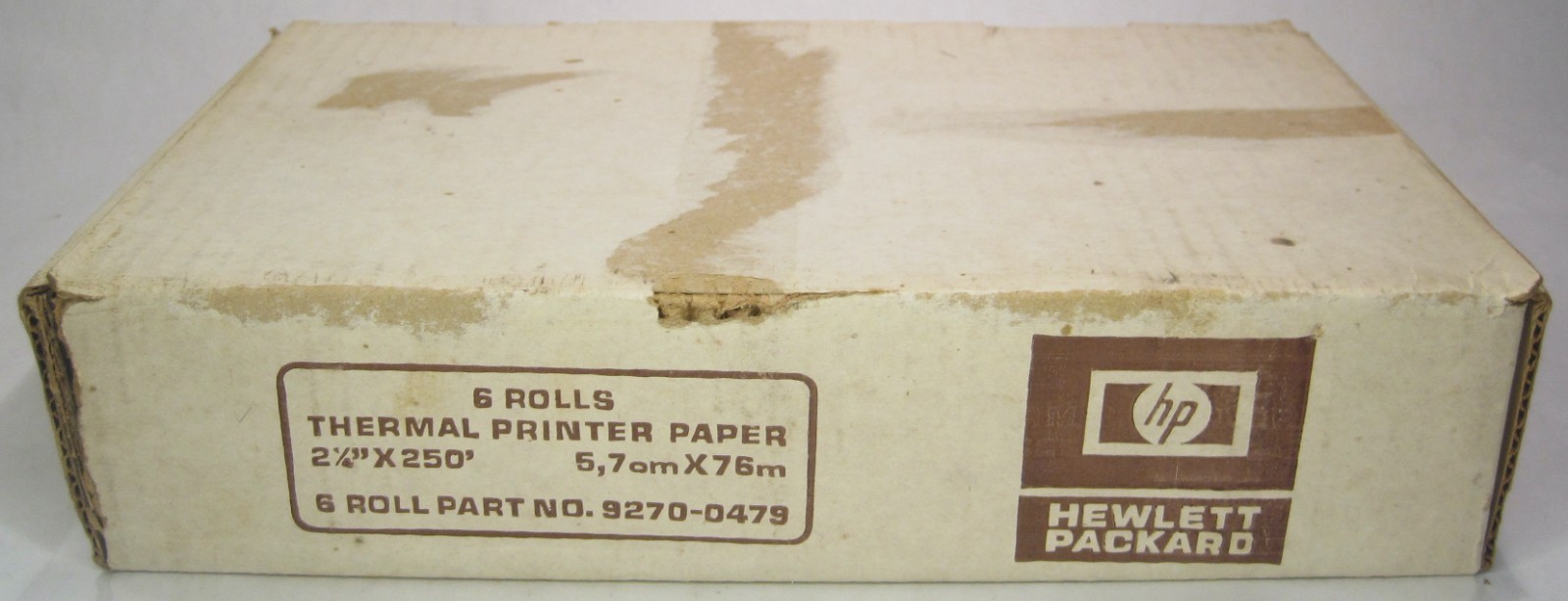 Hewlett Packard HP 9270-0479 6 Rolls Thermal Printer Paper 2.25"x250' Unused