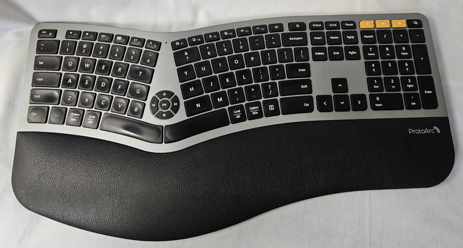 ProtoArc Backlit Bluetooth Ergonomic Backlit Keyboard EKM01 Plus