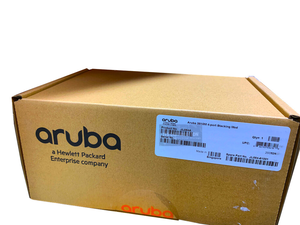 JL084A I New Sealed HPE Aruba 3810M 4-Port Stacking Module