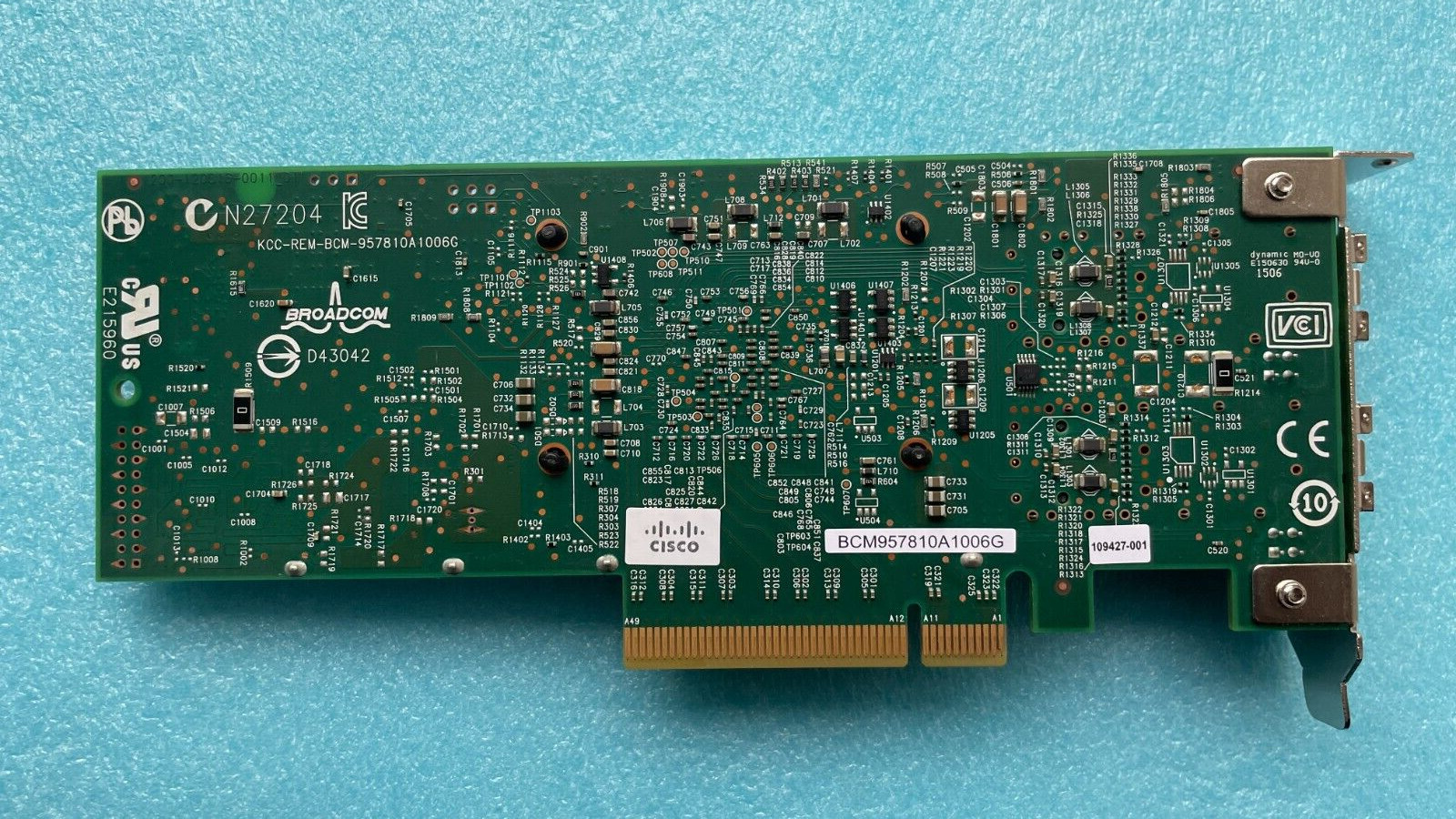 Cisco Broadcom 57810 Dual-Port 10Gb HBA 74-11192-01 w/ x2 Intel E65689-003 GBIC