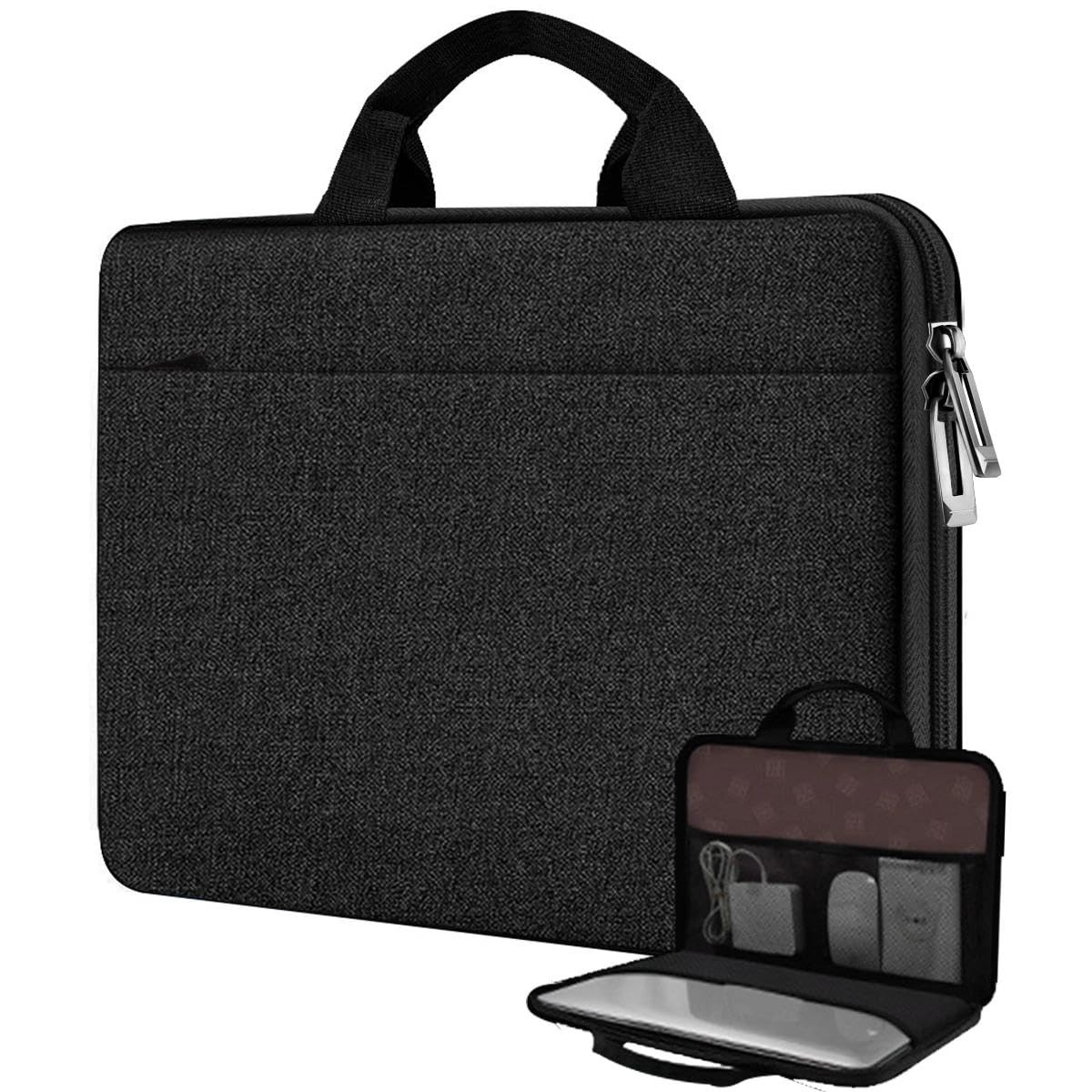 Laptop Case 13.3-14 inch Sleeve, TSA Computer Handbag Water-Resistant and Sho...