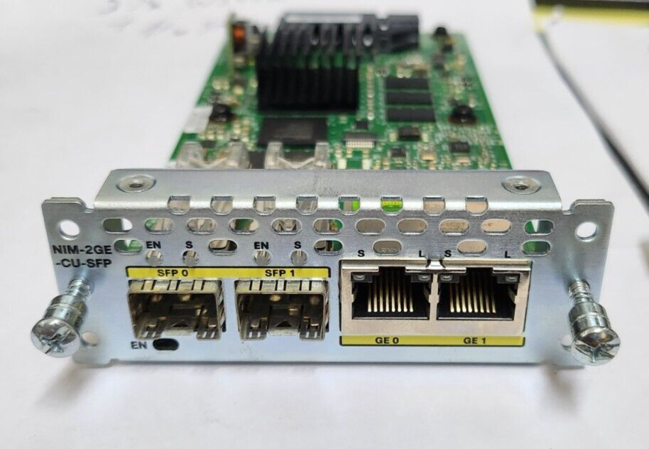 Cisco NIM-2GE-CU-SFP 2-Port Gigabit Ethernet WAN Network Interface Module