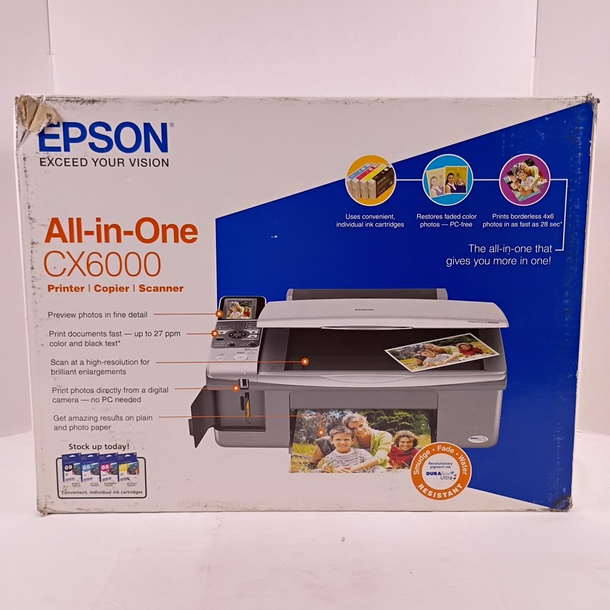 Epson CX6000 All-in-One Printer, Copier, Scanner New in Box