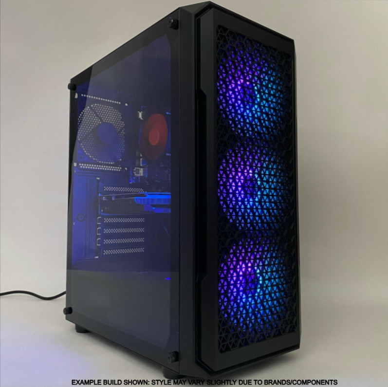 Custom Built Gaming PC Desktop Computer AMD RADEON RX 6600 Ryzen 5 32GB 1TB WIFI