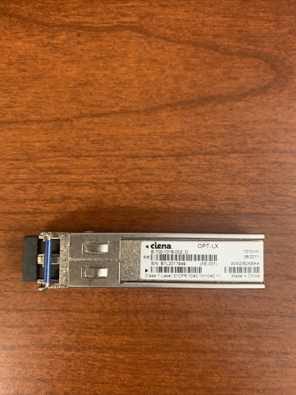 CIENA B-700-1016-002 1000Base LX LC, 10Km, 1310nm SFP OPT-LX. WM2IS0XBAA