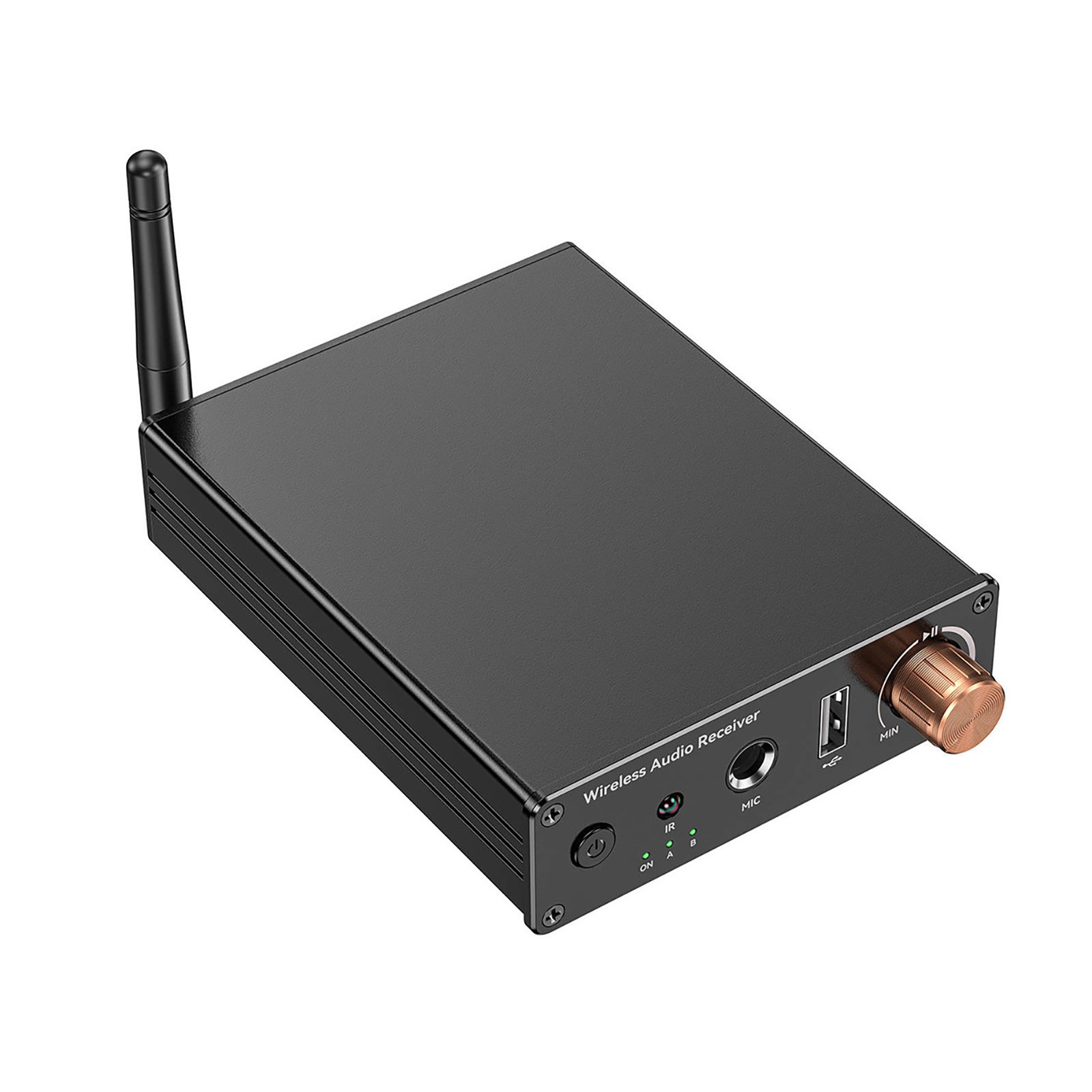 Bluetooth 6.0 Receiver Dual Connection 3.5mm RCA Audio Adapter with Mic Remote