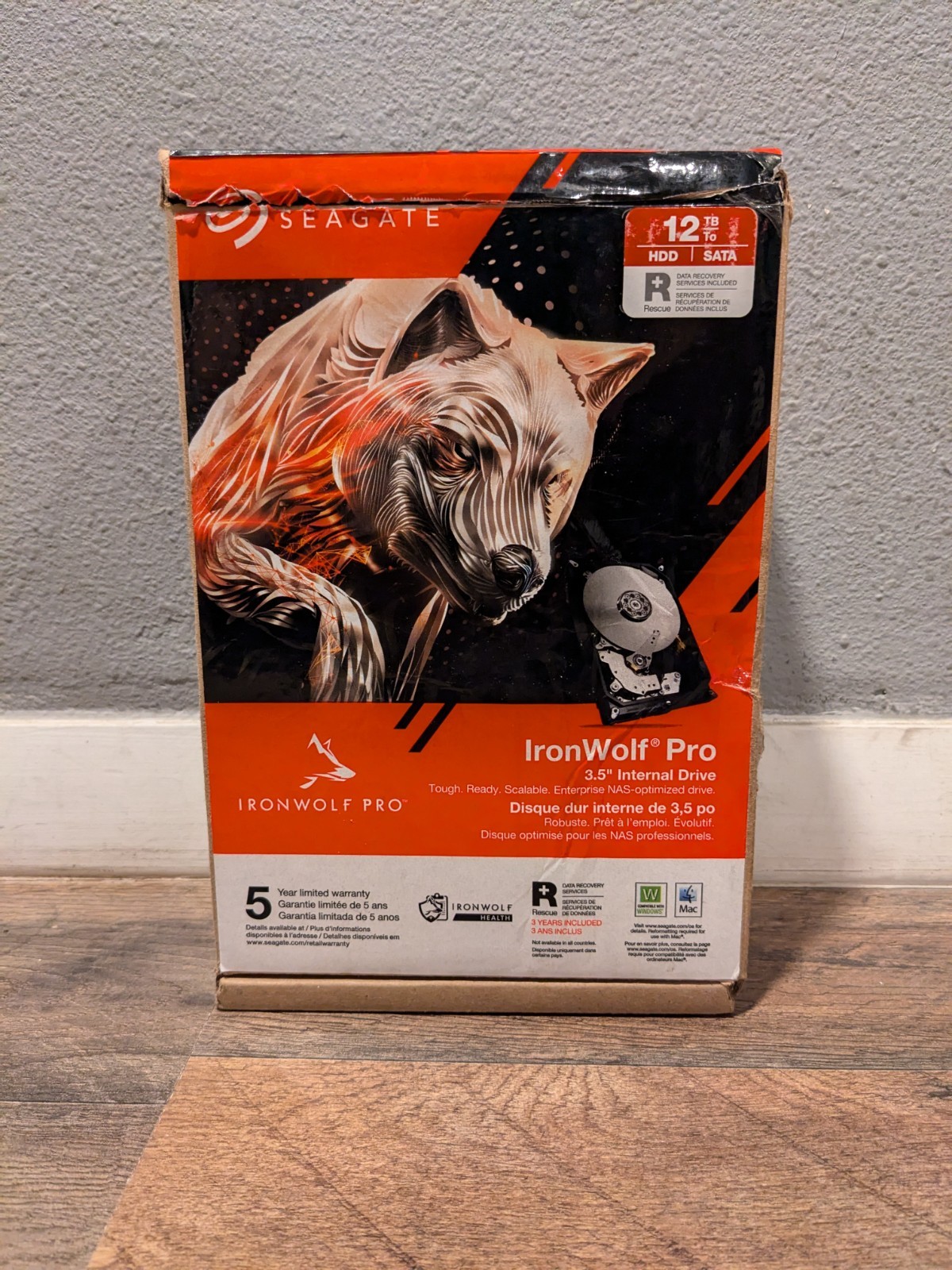 Seagate IronWolf Pro ST12000NT001 12TB 7200RPM 256MB SATA3 6.0Gb/s +Wrty5/11/31