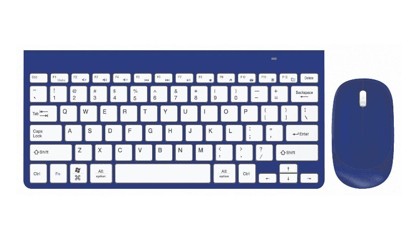 New Cylo Metallic Blue Wireless Keyboard & Mouse Combo Set Factory Sealed ￼