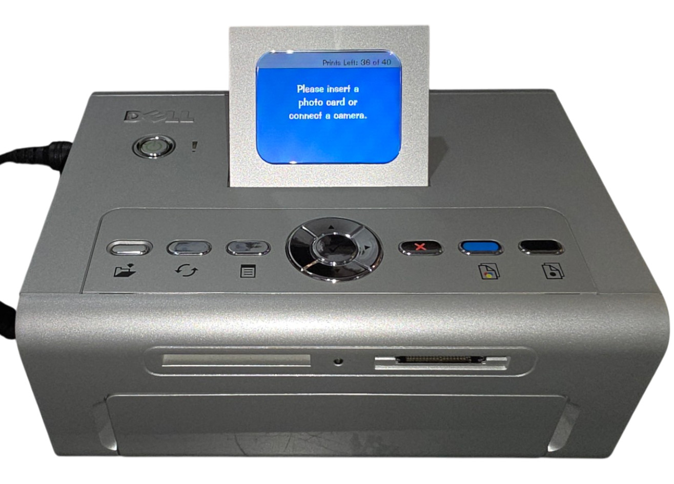 Dell Photo Printer 540 Digital Thermal Printer Tested USB Adapter Bag Paper