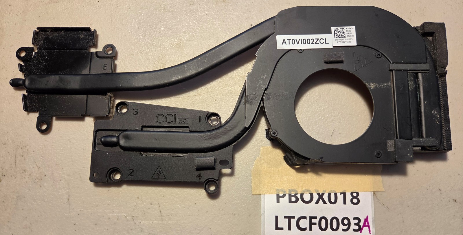 Dell Latitude E6540 CPU HEATSINK ONLY CN-72XRJ 072XRJ 72XRJ - NO CPU FAN