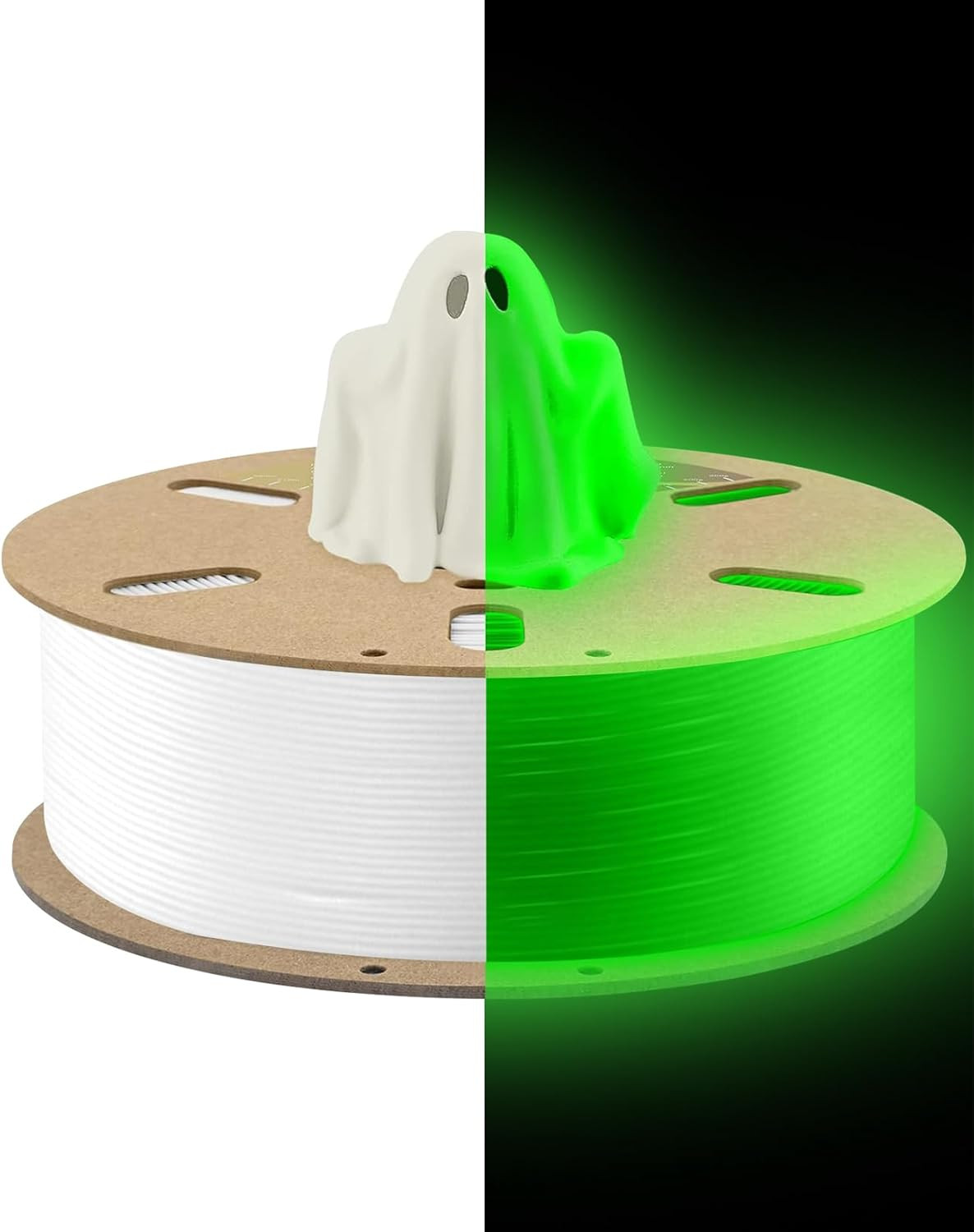 DURAMIC 3D PLA Glow Green in the Dark Filament 1.75Mm 1Kg, 3D Printing Luminous