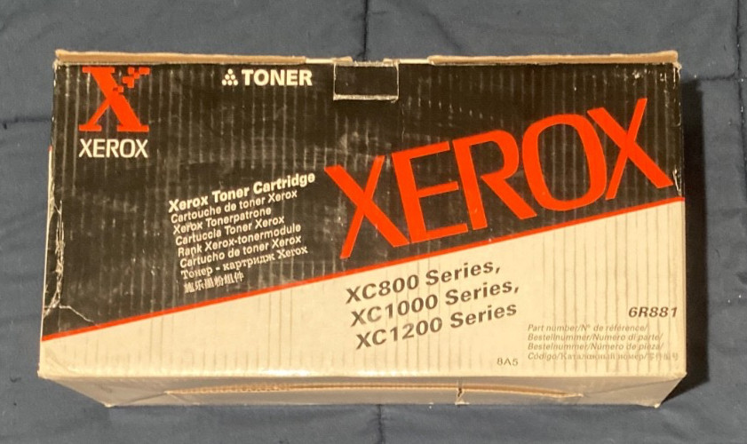 Genuine Xerox 6R881 Black Toner Cartridge XC800 XC1000 XC1200 Open Box Sealed