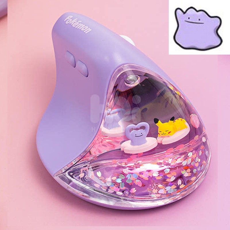 Pokemon Genuine Ditto Pikachu Bluetooth Vertical Mouse 2.4Ghz Wireless Mouse