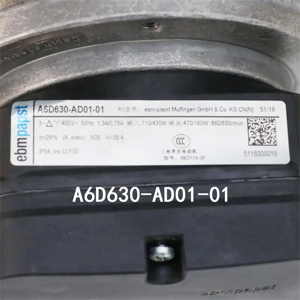 New Original Ebmpaps 400VAC 710W A6D630-AD01-01 Axial flow fan Fast Shipping