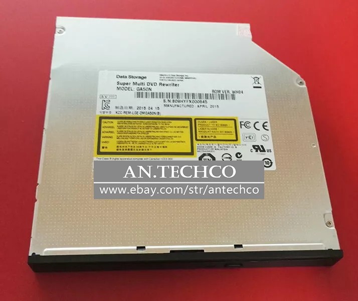 12.7mm SATA Slot Load GA50N CDRW DVD±RW DVD-RAM Burner Drive Re DL-8A4SH