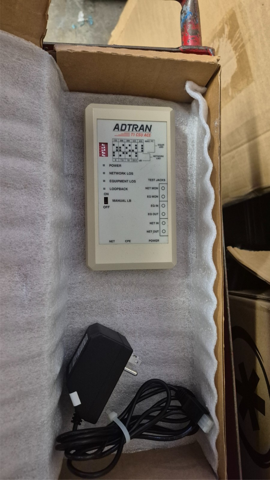 Adtran T1 CSU ACE Unit w/ Power Adapter