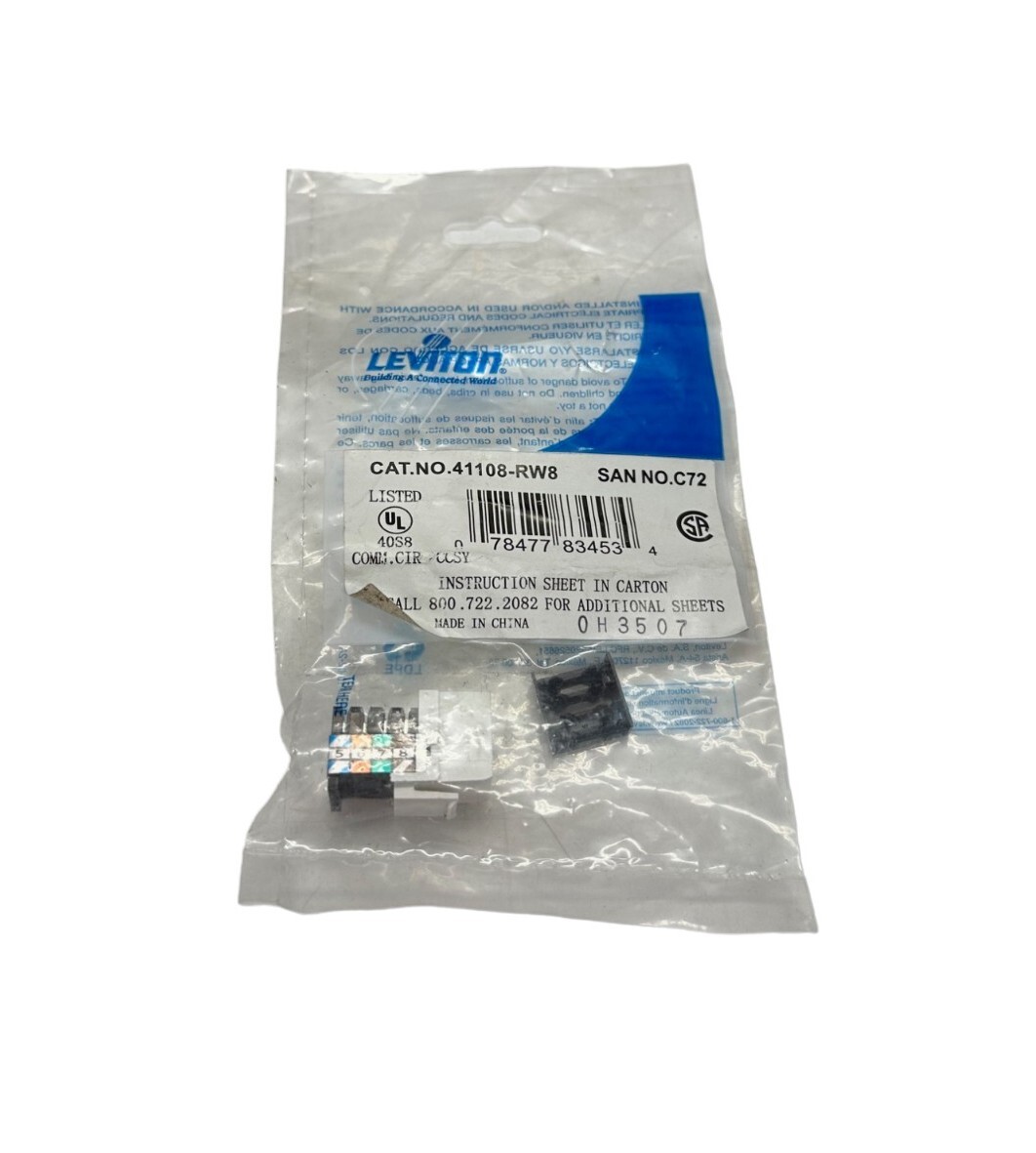 LEVITON 41108-RW8 Voice Grade QuickPort Connector 🔥 Fast Shipping 🔥