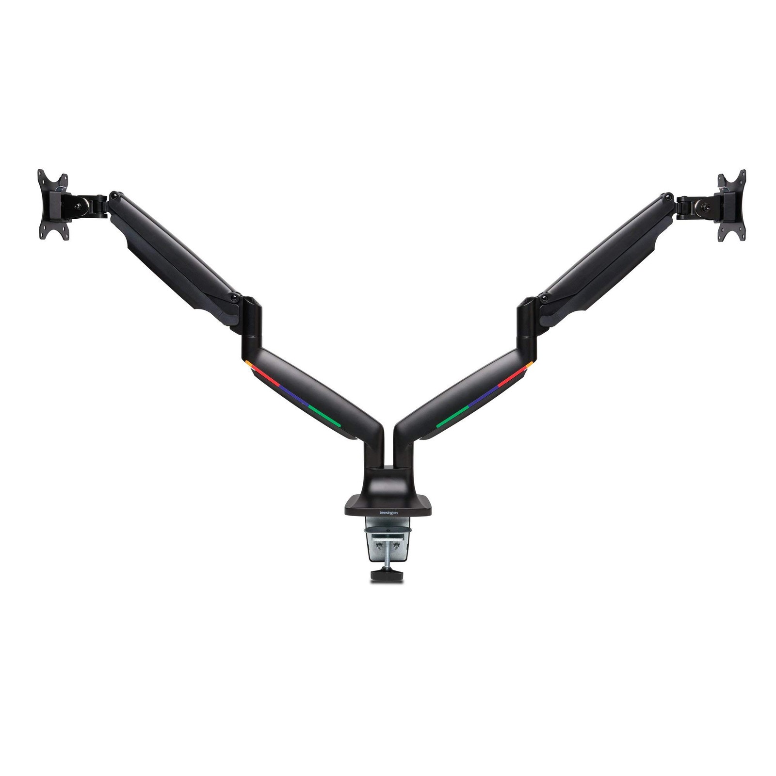 Kensington SmartFit One‑Touch Height Adjustable Dual Monitor Arm – Black