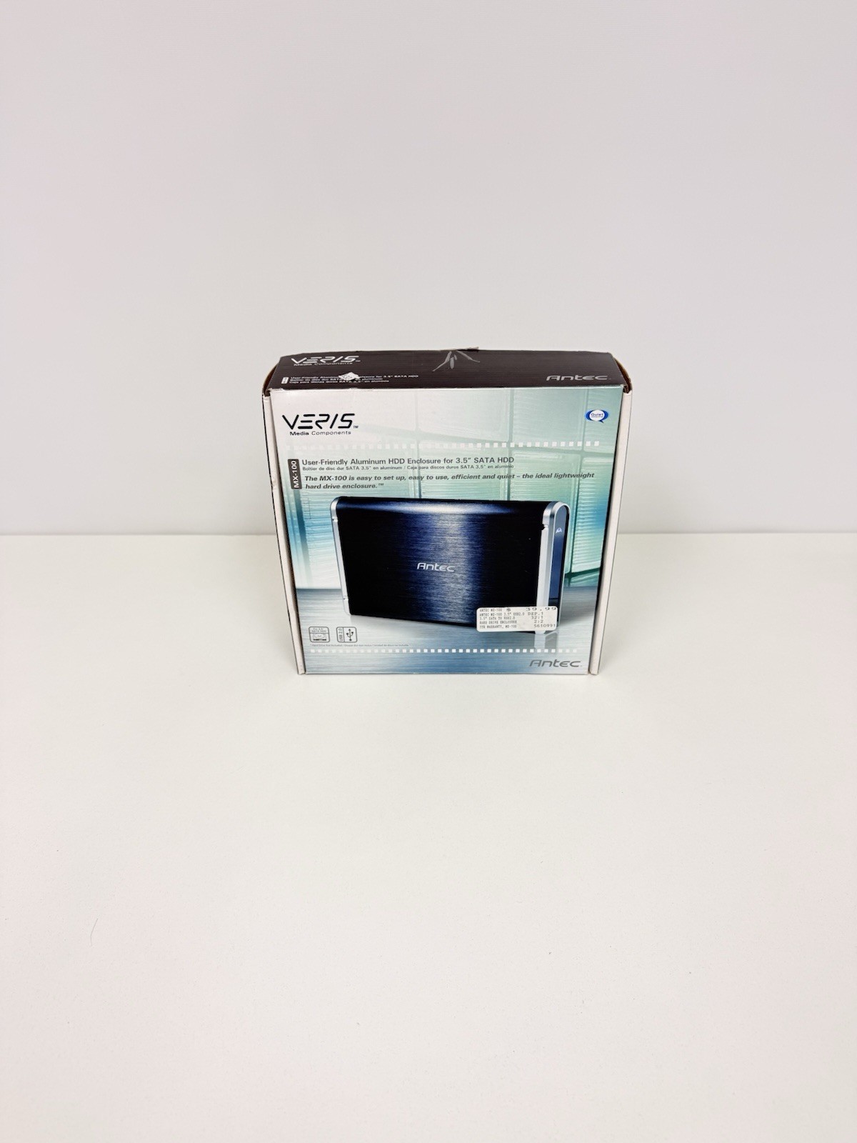 Antec Components MX-100 3.5-Inch USB Aluminum Enclosure SATA HDD New