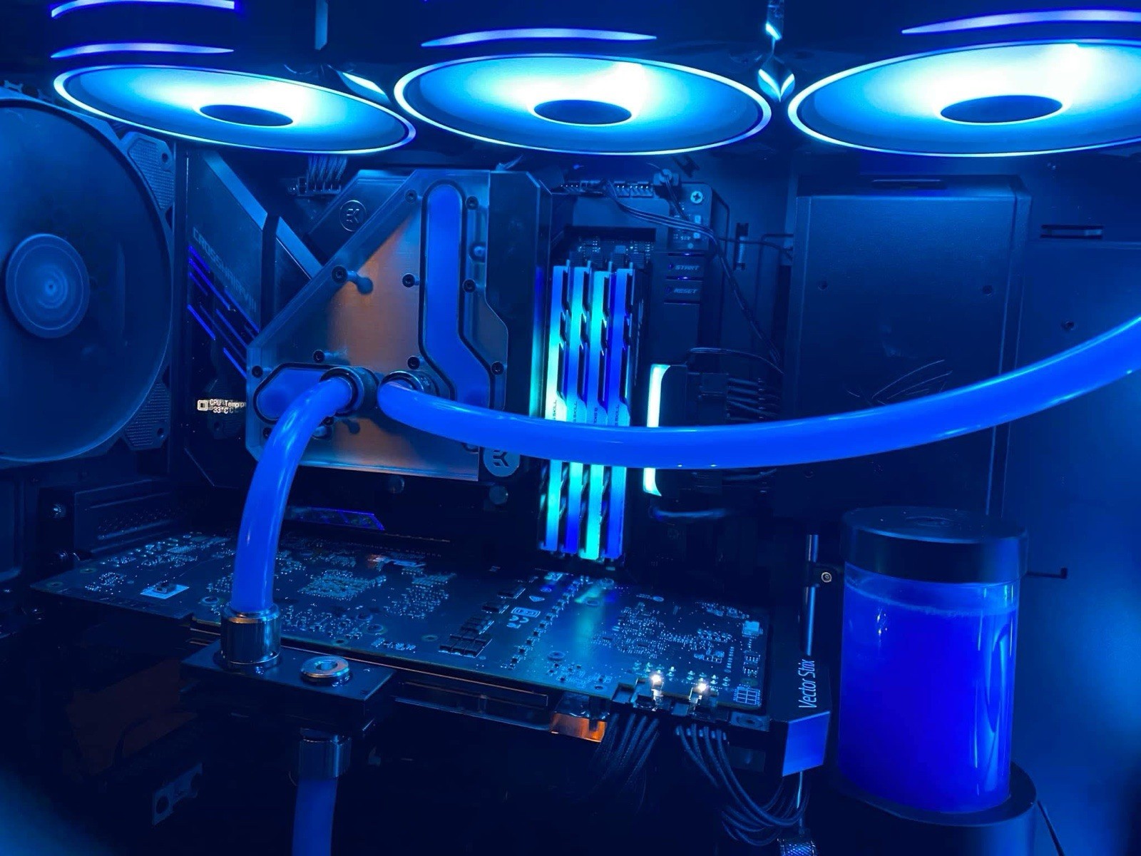 Custom Gaming PC with Liquid Cooling & RGB Lighting