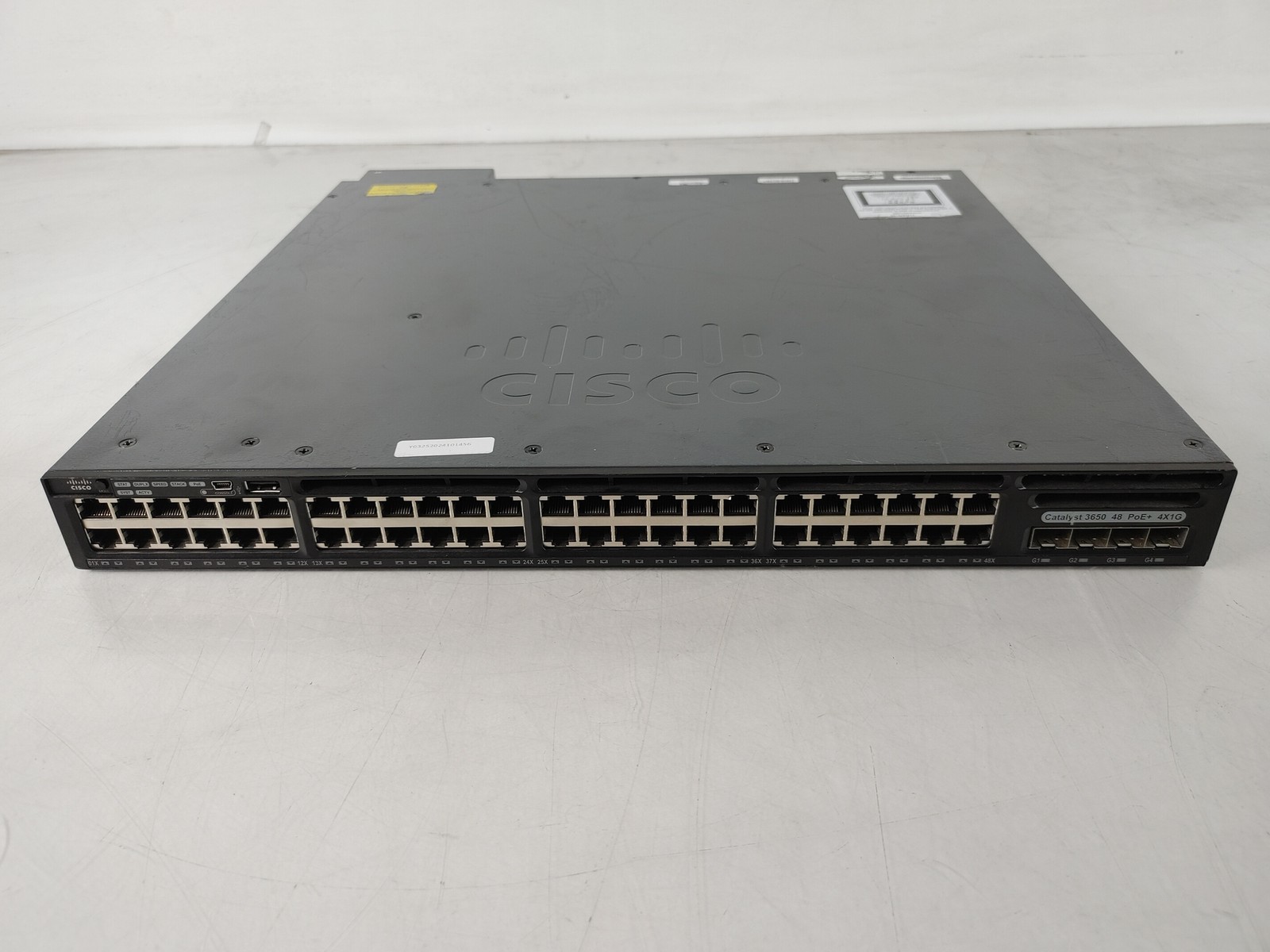 Cisco Catalyst 3650 WS-C3650-48FS-L 48-Port Gigabit Ethernet Managed PoE+