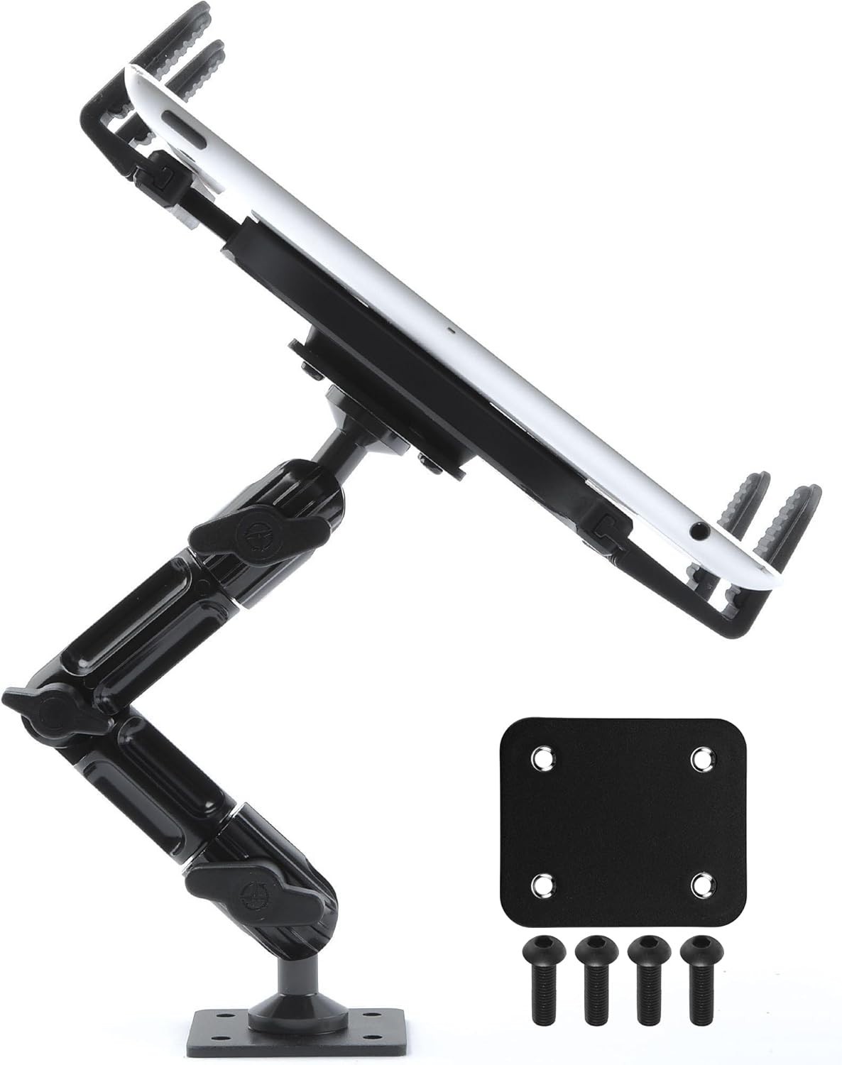 Tackform Industrial Metal Drill Base Tablet Mount [Enduro Series] - Black 