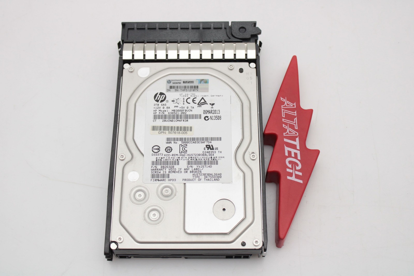 HP 625031-B21 3TB 6G 7.2K LFF 3.5 MDL SAS HDD Hard Disk Drive