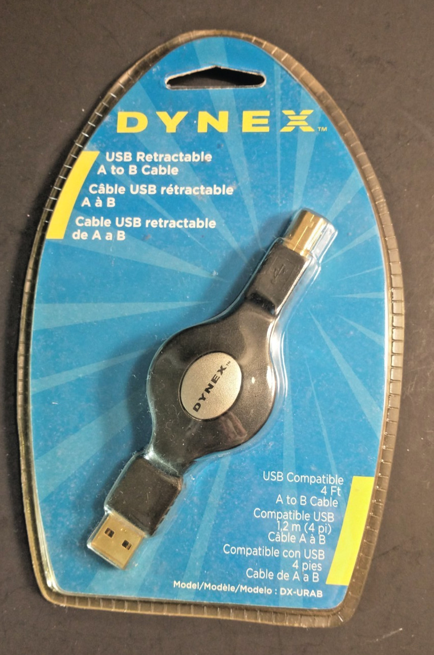 Dynex USB Retractable A2B cable never opened