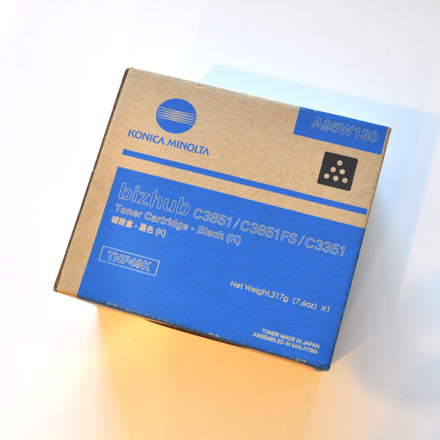 Konica Minolta TNP49 K/C/M/Y Toner Cartridges BIZHUB C3351, C3851FS - OEM NEW