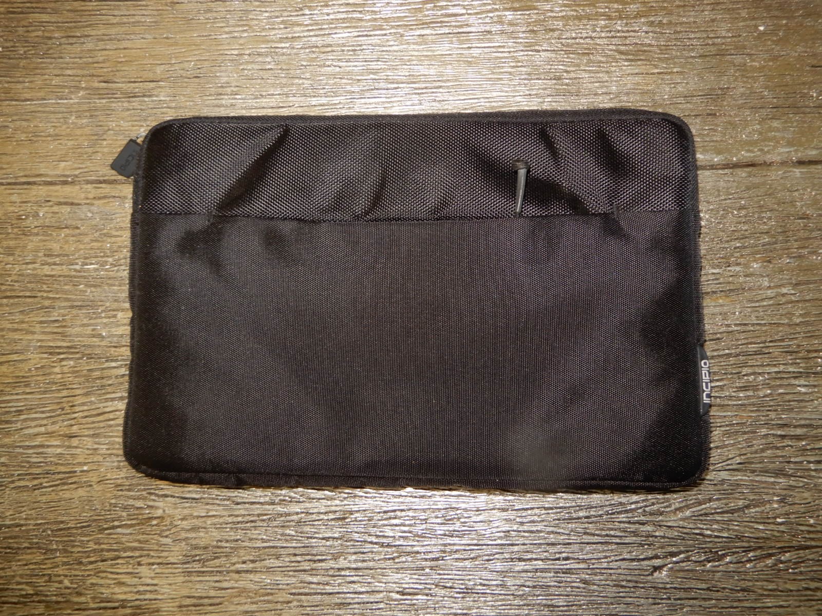 Incipio Padded Black Sleeve For Small Tablet  11.5" x 7.5" With Side Pocket