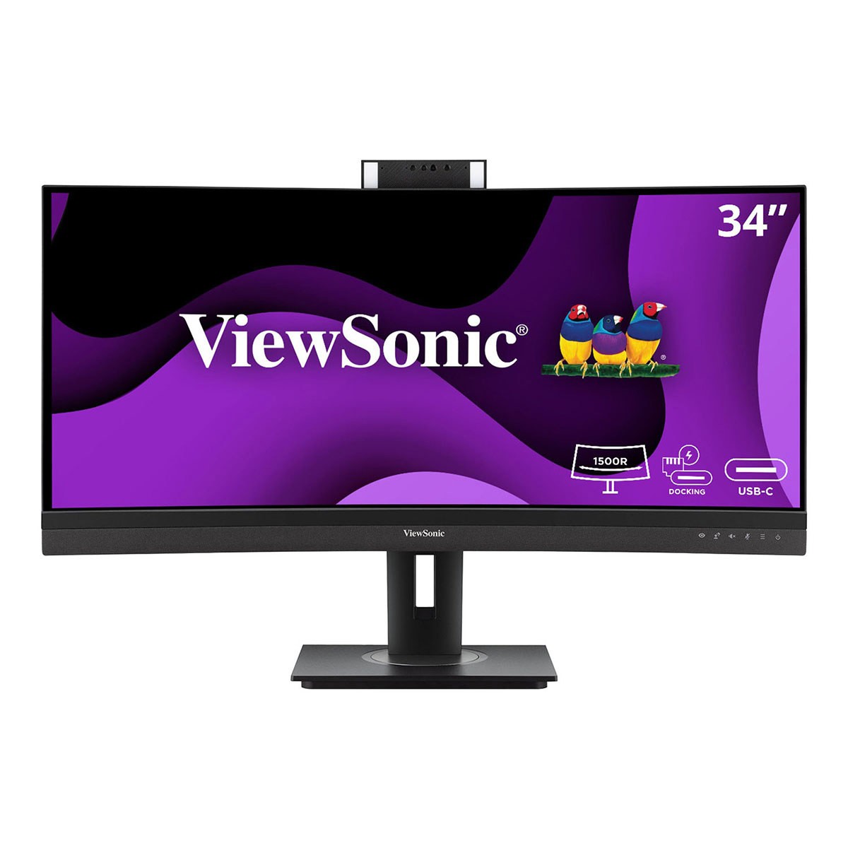 ViewSonic VG3457CV 34" 21:9 UltraWide Quad HD 100Hz USB-C Video Conferencing Cur