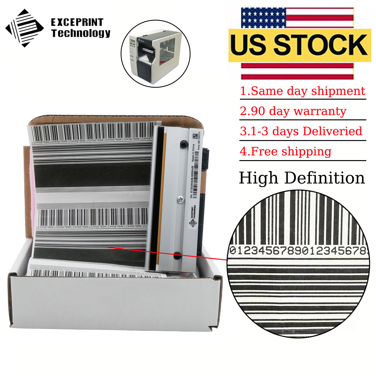✅ Printhead for Zebra 110Xi3 110XiIII 110Xi3Plus Thermal Printer 300dpi G41001M