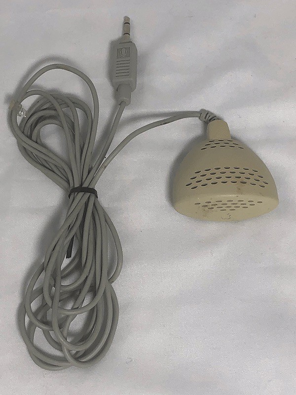 Genuine TESTED Vintage Plain Talk APPLE Microphone Gen2 Omni 590-0670 Beige