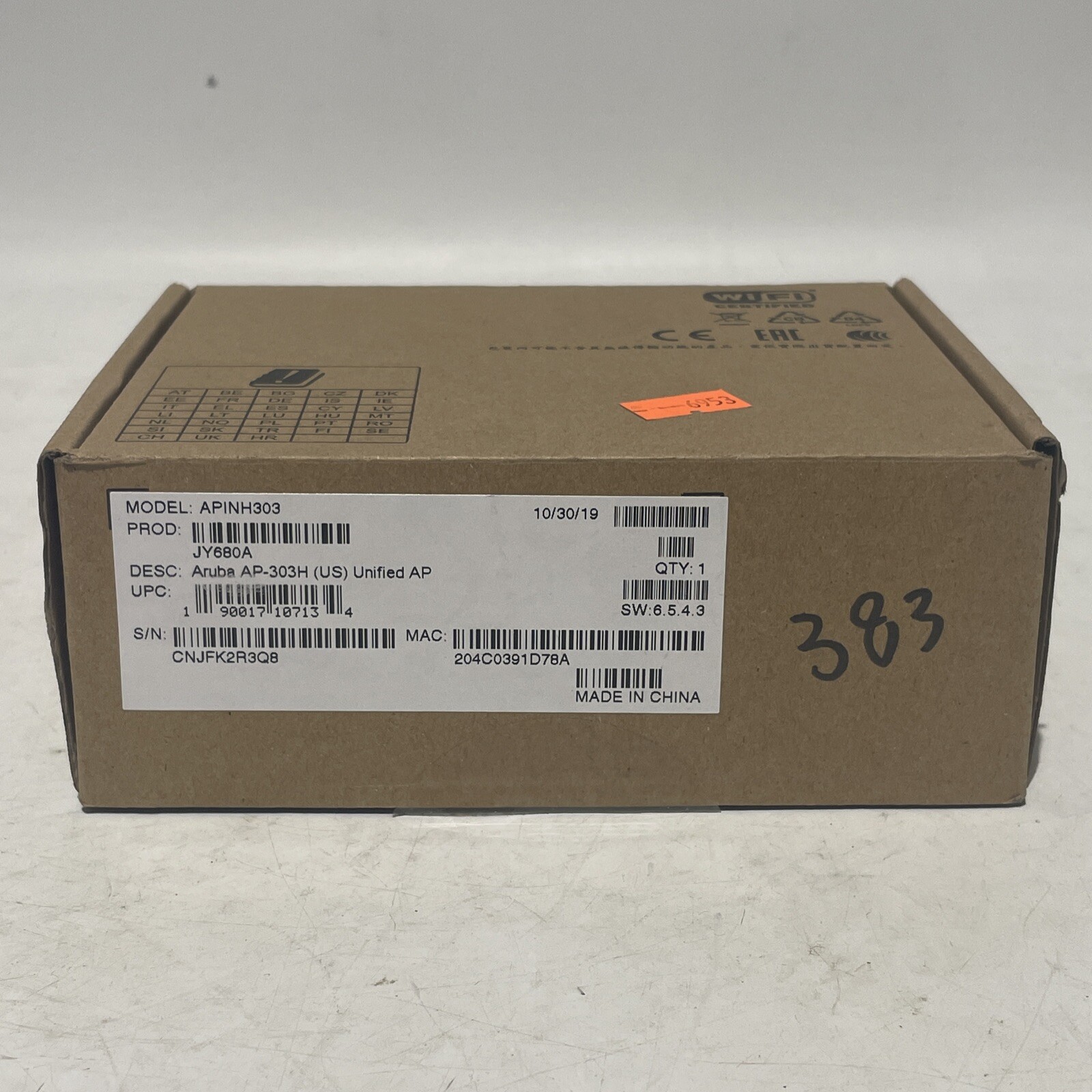 JY680A I HPE Aruba AP-303H-US Dual-radio 802.11ac 2x2 Unified AP+ Mount JY686A