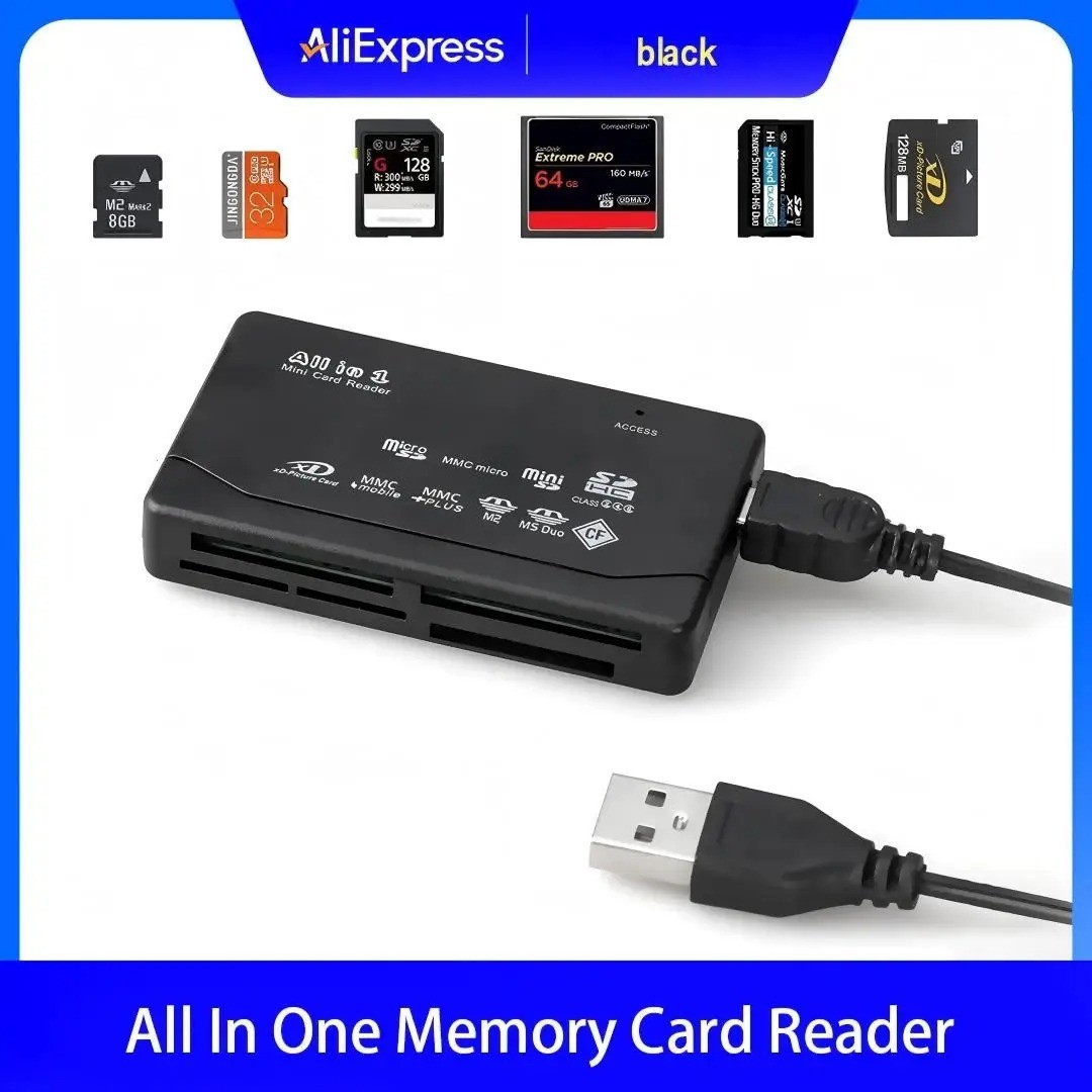 USB Memory Card Reader CF XD SD MS | Compact Flash XD Picture Card PC Mac