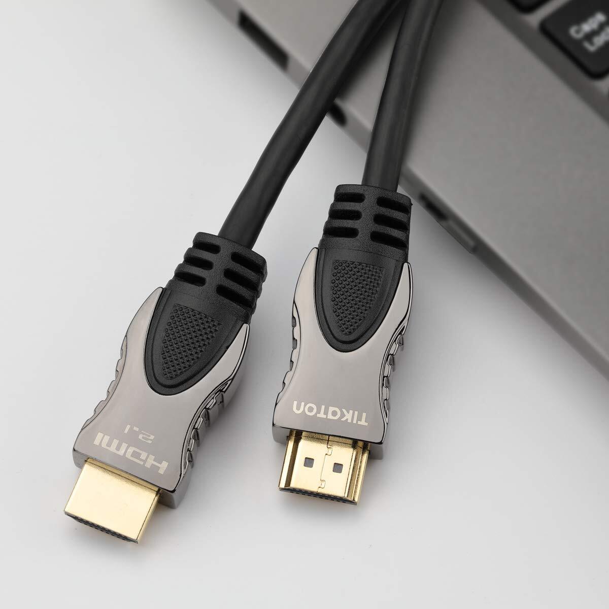 Tikaton HDMI 2.1 Cable 48Gbps Bandwidth Range High Speed 8K HD Image (6.6 feet)