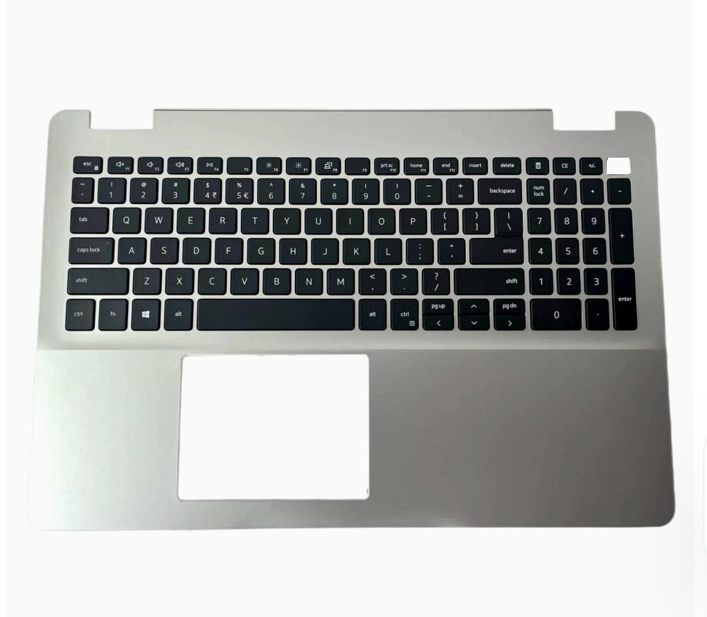 New for Dell Inspiron 15 5584 Palmrest Upper Case US Backlit Keyboard Sliver