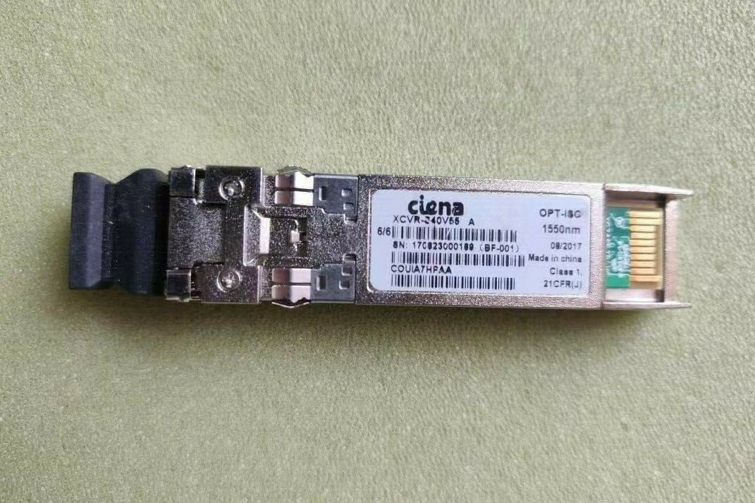 Ciena  XCVR-S40V55  SFP+ 10G 40km 1550nm SMF LC 