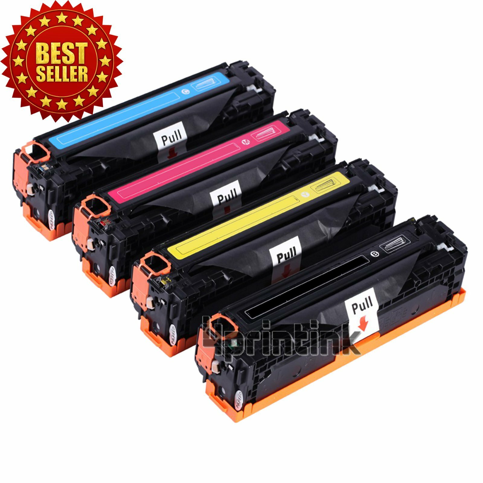 4PK Toner Cartridge for HP CC530A CC531A CC532A CC533A LaserJet CM2320 CP2025