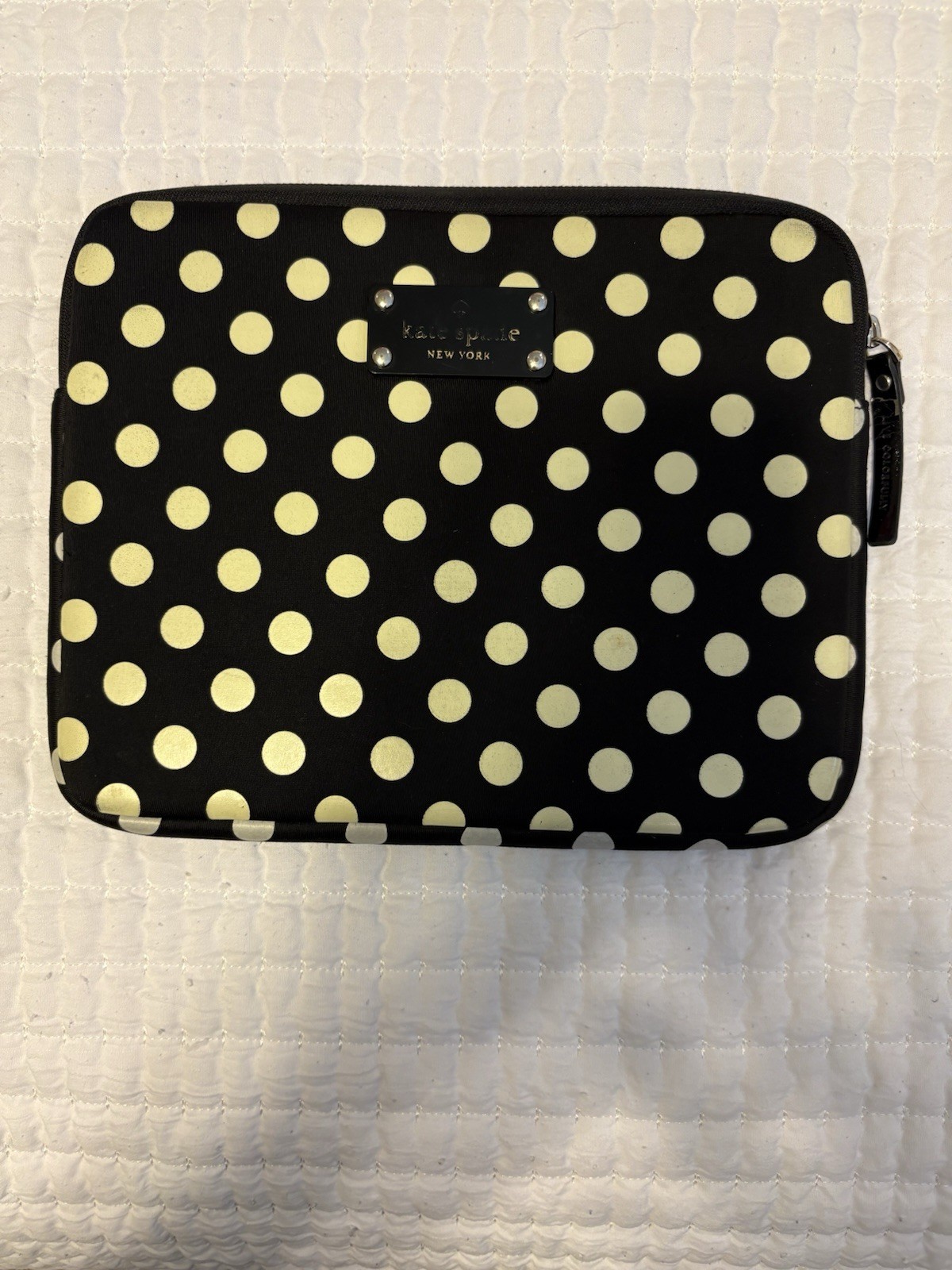 Kate Spade Black Polka Dot iPad Padded Case