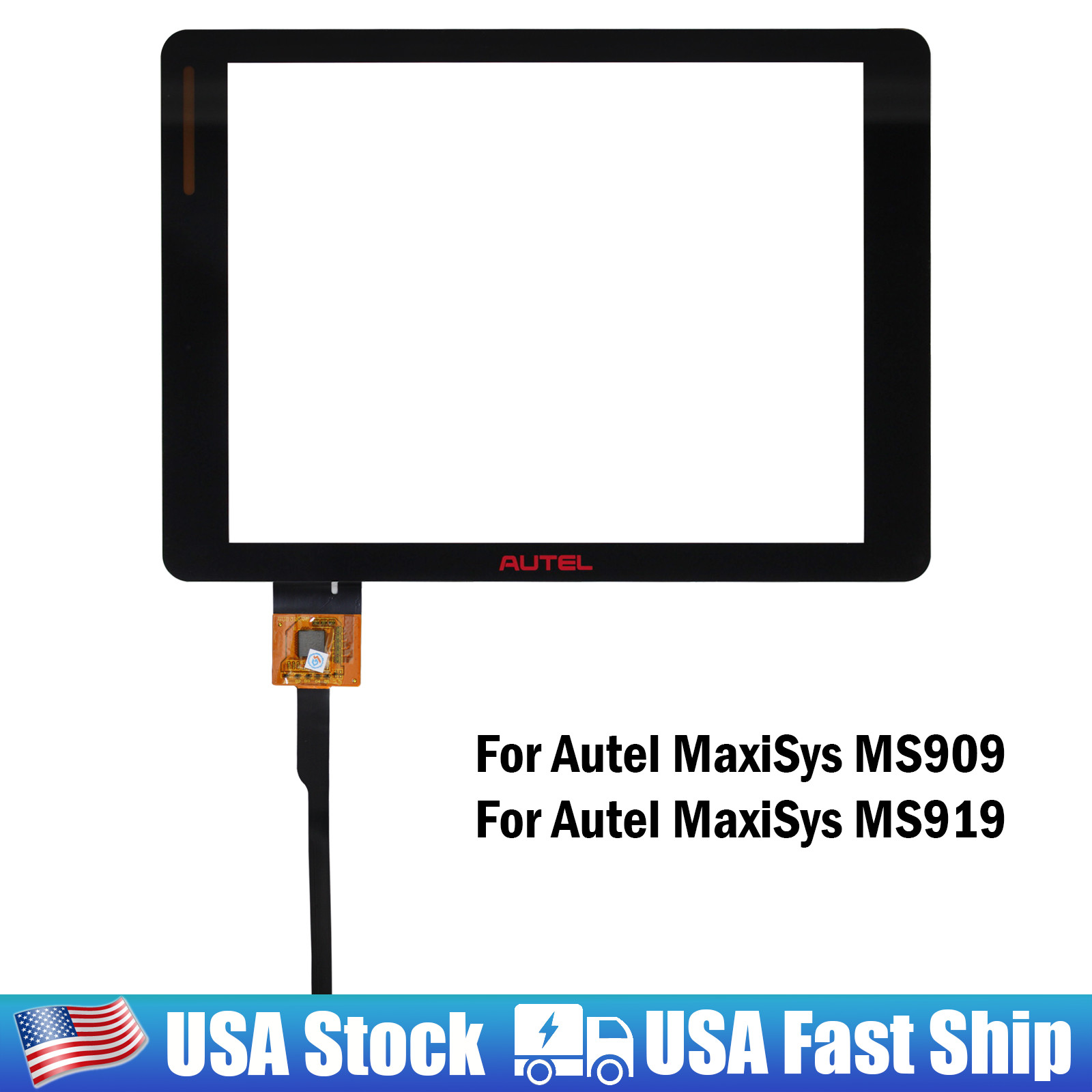 Touch Screen Digitizer Glass Panel Replace 9.7 in For Autel MaxiSYS MS909 MS919