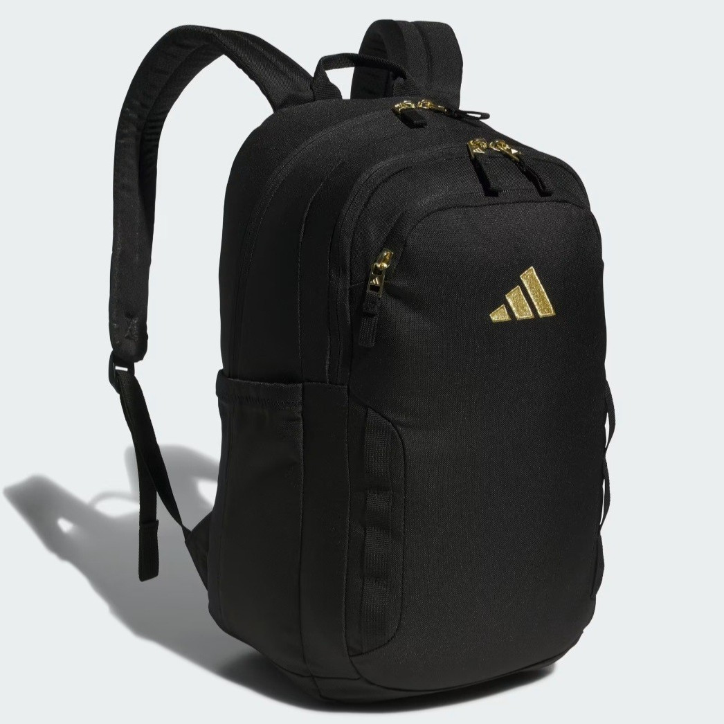 adidas Classic Backpack Black/Gold Gold Logo Laptop Backpack