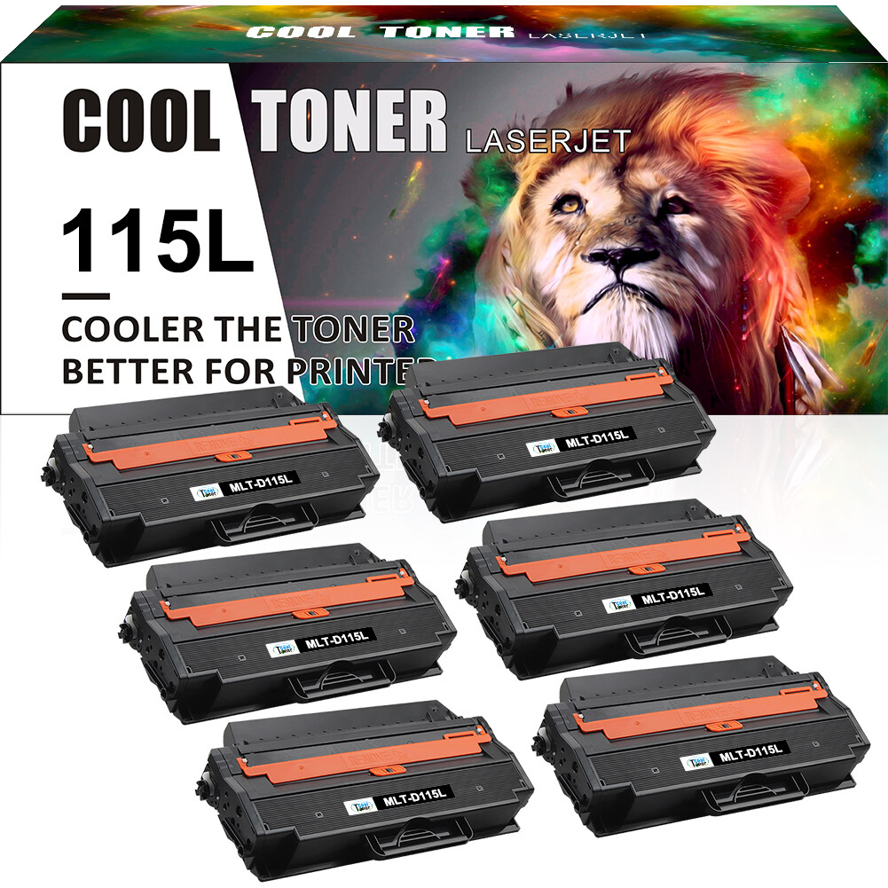 6PK Black MLT-D115L 115L Toner for Samsung Xpress SL-M2880FW SL-M2880XAC
